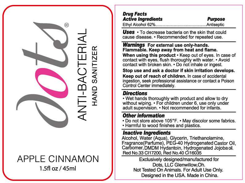 Dots Apple Cinnamon Anti-Bacterial Hand Sanitizer